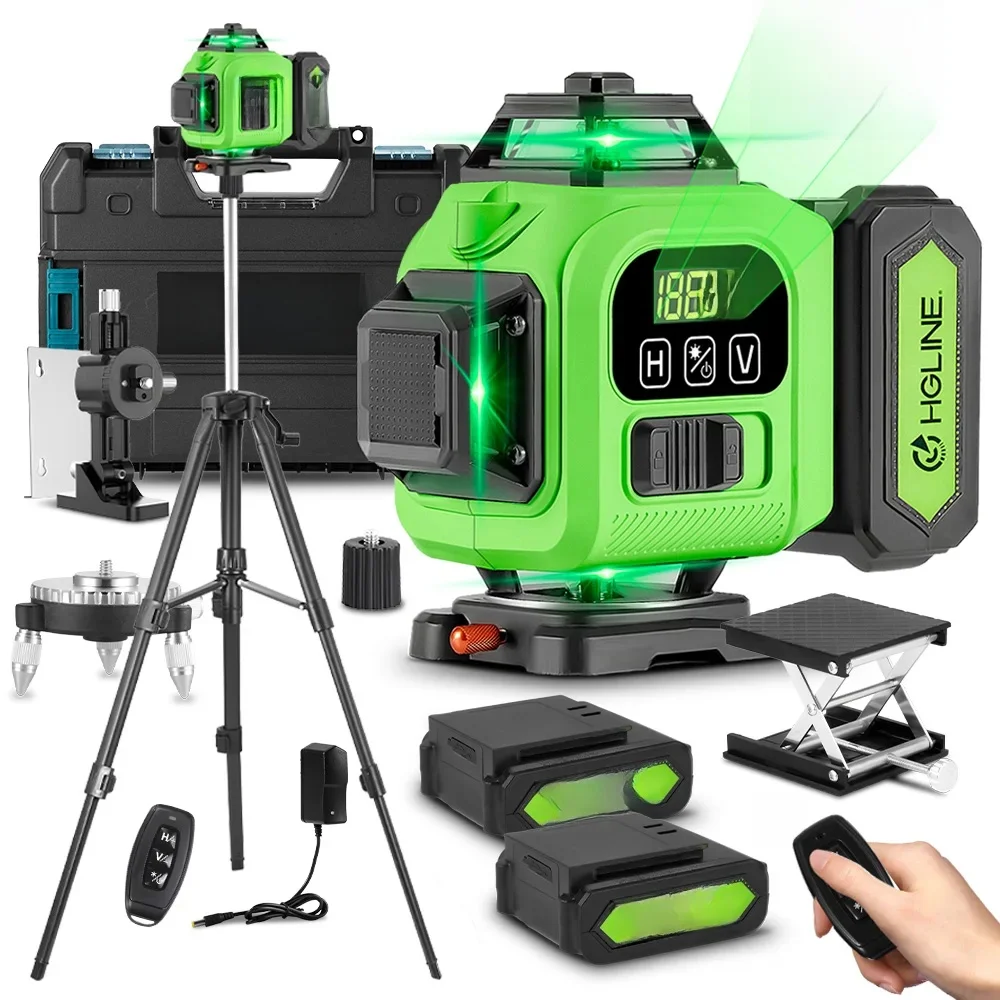 HGLINE 16 linii 4D poziom lasera profesjonalne narzędzie laserowe do budownictwa pilot aplikacji sterowania 360 ° Pozioma maszyna do poziomowania pionowego — 2