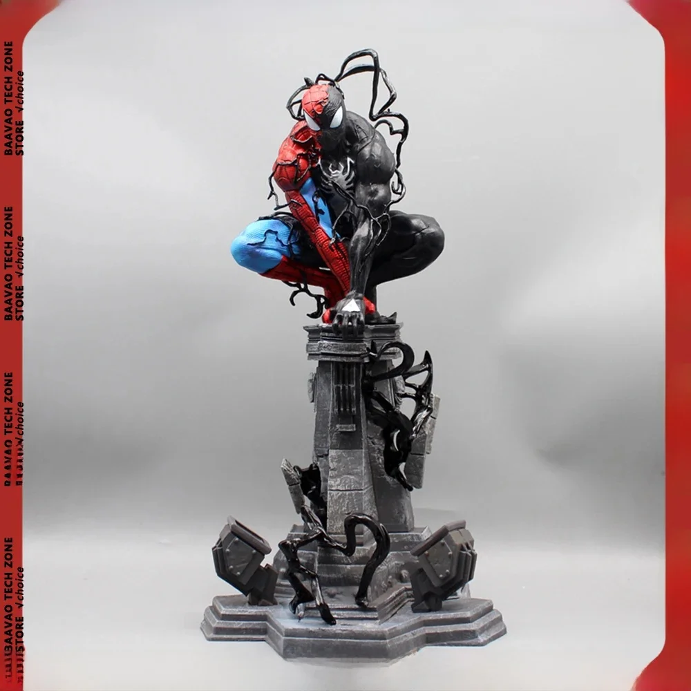 Piderman Venom Symbiont Figuur Spider Man Figuren Venom Beeldje Pvc Desktop Decoratie Standbeeld Model Pop Speelgoed Kerstcadeaus - afbeelding 2