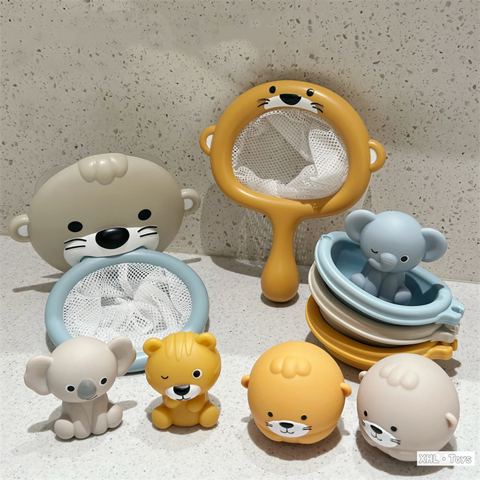

Набор игрушек для ванной Otter: развивающие мелкую моторику и координацию рук и глаз, забавные игрушки для бассейна для малышей, детей и всей семьи, набор для игр в воде