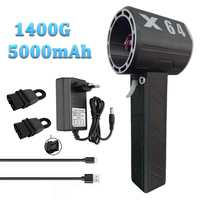 X64 Violent Blower Handheld Turbo Jet Fan 64mm Brushless Powerful 1400G Thrust 1000W Highpower Duct Fan Turbo Fan Car Air Blower