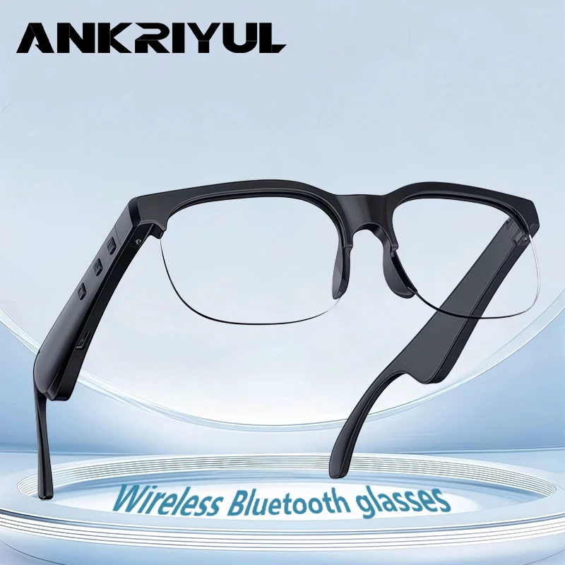 Smart glasses earphones, wireless Bluetooth glasses, built-in microphone, suitable for travel, sports, office, exercise