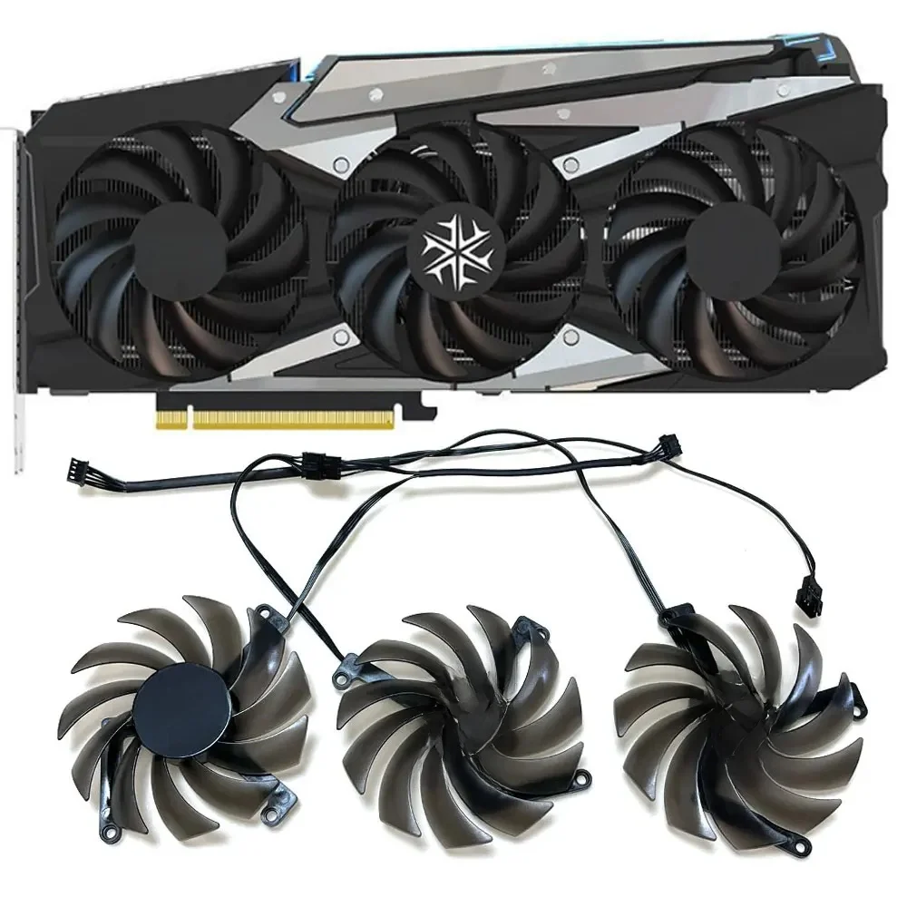 NOWY CF-12915S INNO3D RTX3070 3080 iCHILL X4 FAN Do kart graficznych INNO3D RTX 3070, 3070TI, 3080, 3080TI, 3090 iCHILL X4 — zdjęcie produktu 7