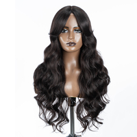 Synthetic Lace Wigs For Black Women Long 28 inch Body Wave Wavy Middle Part Lace Wig Ombre Blonde Brown Cosplay Wigs