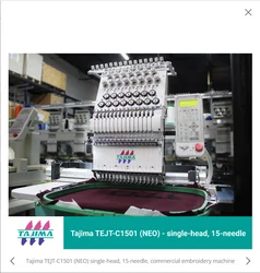 Strong Magnetic Mighty Hoop Embroidery Frames for Tajima NEO TEJT-C1501 2002 Model 15 Color Commercial Embroidery Machine