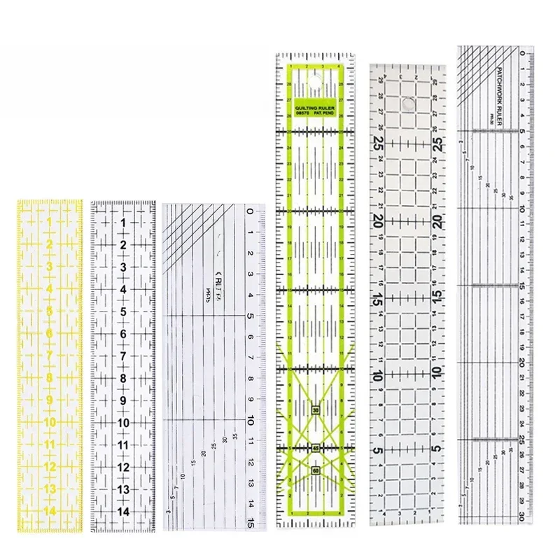 15/30cm akrylowa linijka do pikowania linijka do szycia przezroczysta linijka krawiecka DIY pikowanie narzędzia do patchworku akcesoria do szycia — zdjęcie 2