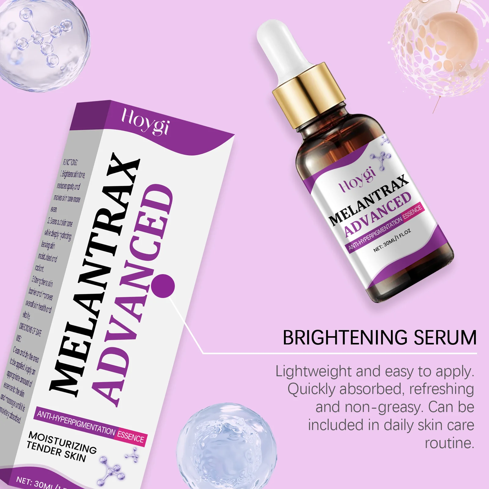 Niacinamide Anti Hyperpigmentation Essence Brighten Dark Spots Even Skin Tone Radiant Glow Hydrate Plump Elasticity Healthy Skin Face Serum