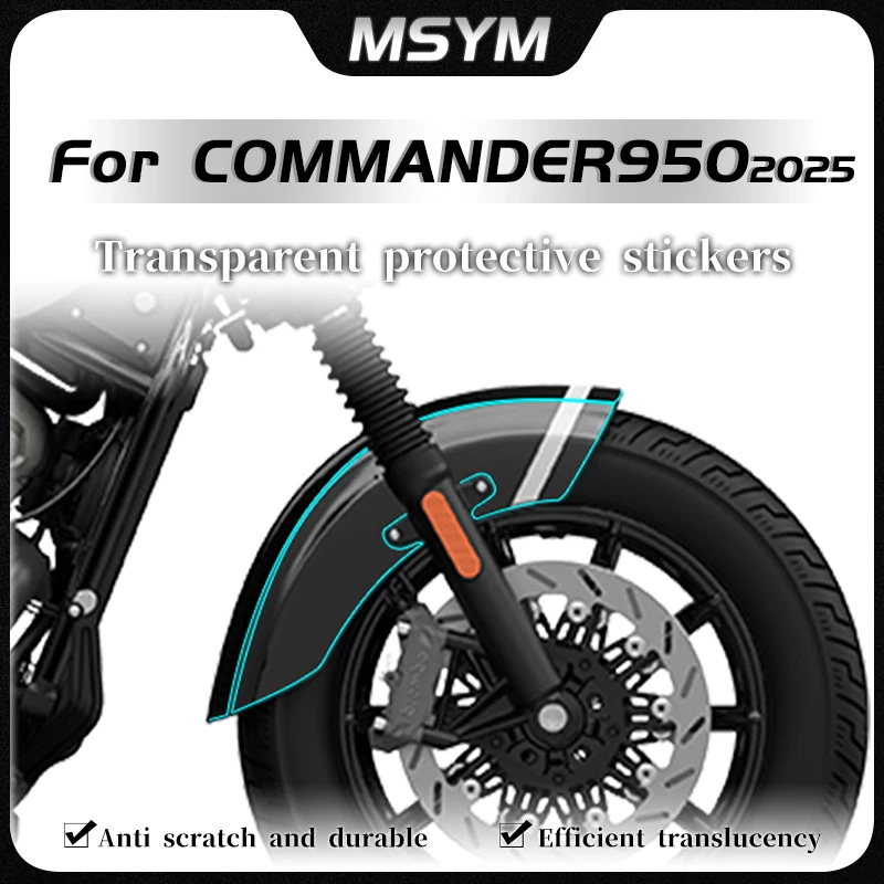 

For Benda COMMANDER950 commander950 2025 Invisible Car Cover Fuel Tank Sticker Modified Sticker Body Film Protective Accessories