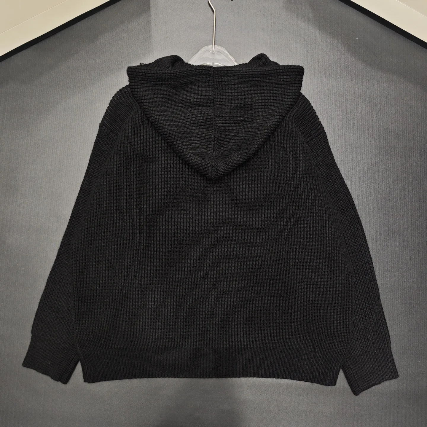 

2025 high-quality spring and autumn women's zipper wool cardigan hooded jacket HL138