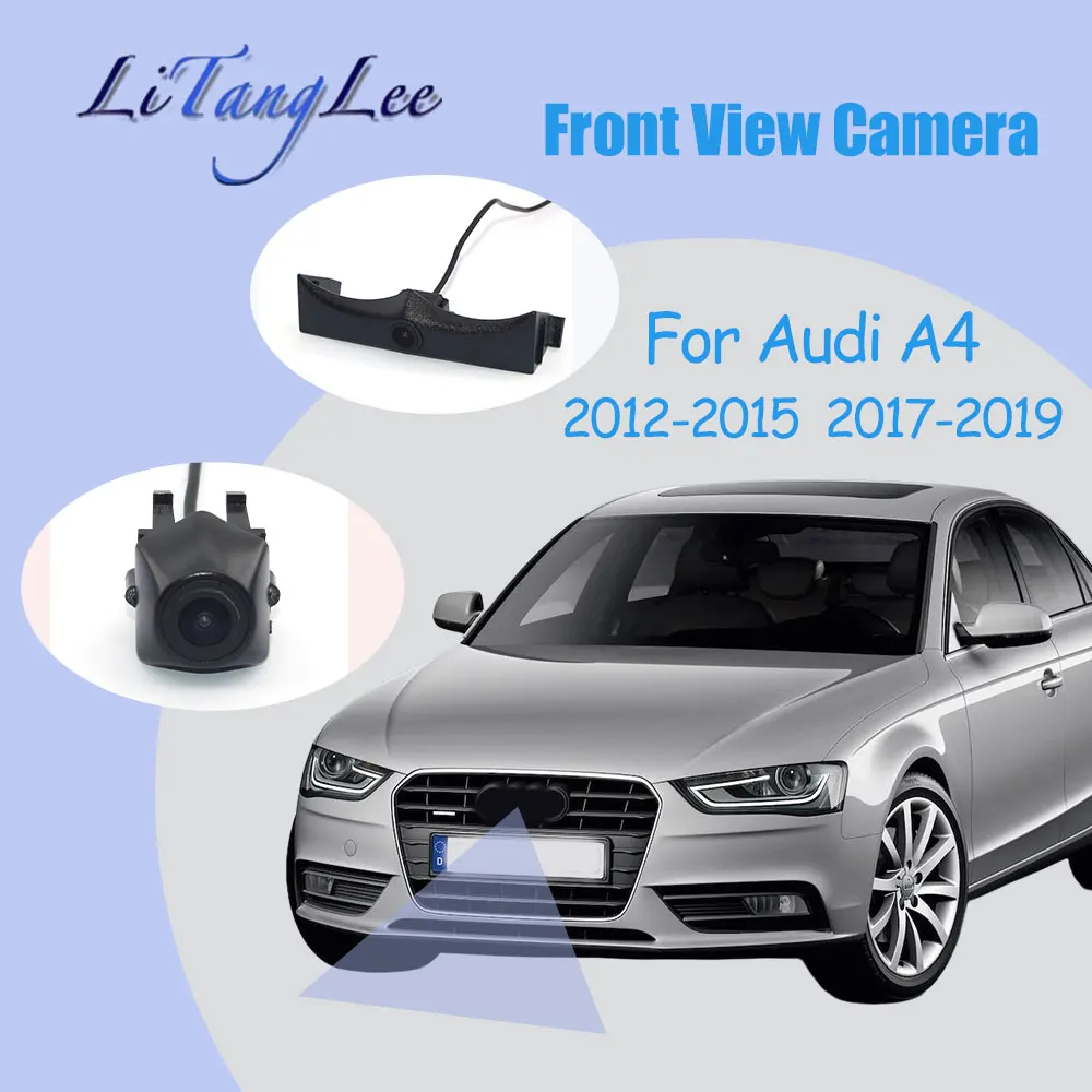 

Для Audi A4 2012-2019 Автомобильный логотип, камера переднего вида, ночное видение HD, водонепроницаемая, широкоугольная, для слепых зон, парковочная камера