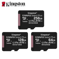 Tarjeta de memoria Kingston 128GB 256GB MicroSD TF 64GB U1 V30 A1 MicroSD SDCS2 100Mb velocidad de lectura Clase 10 Flash Micro tarjeta para teléfono