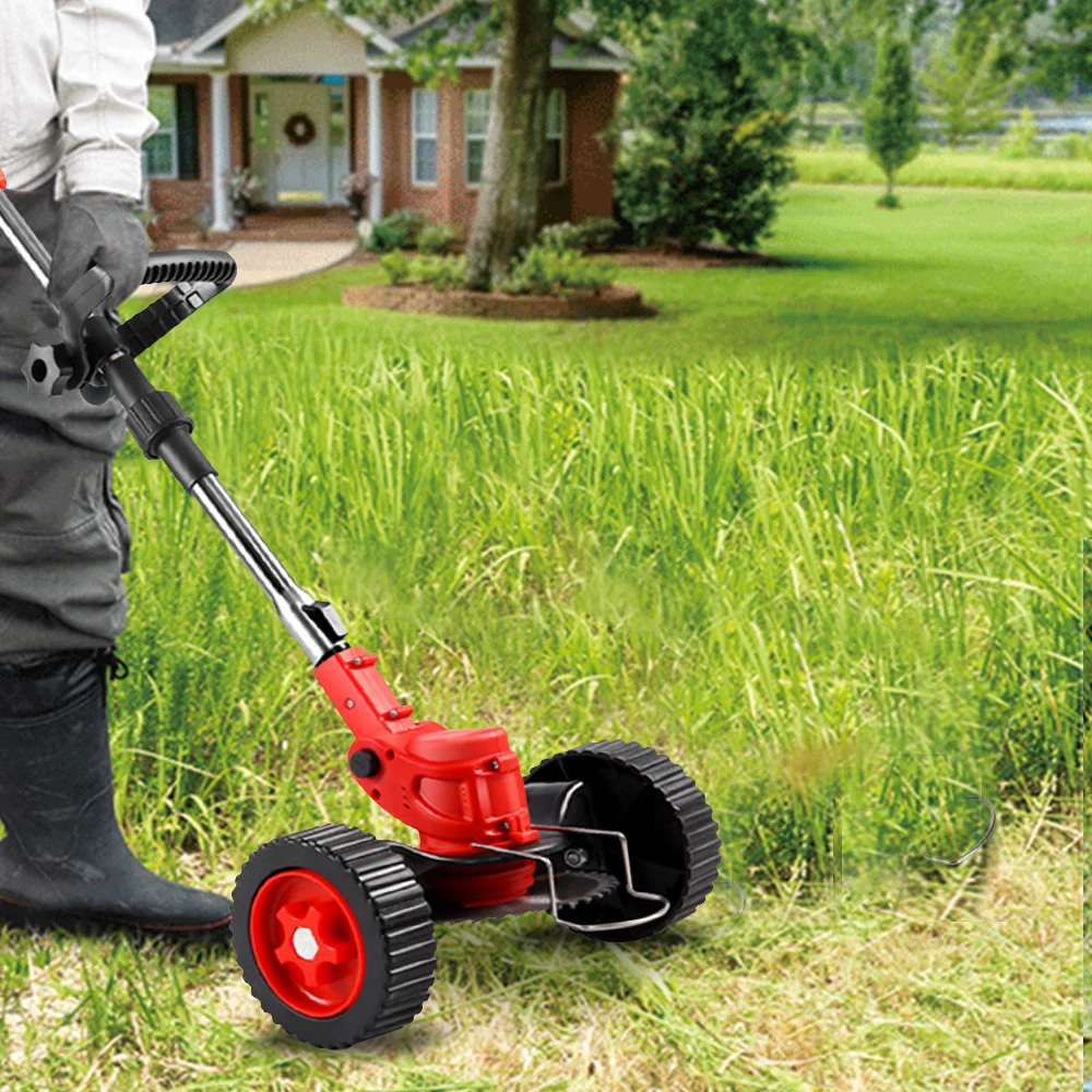 850W/650W Elektrischer Kabelloser Rasentrimmer 18000RPM Handgehaltener Unkrautentferner mit Verstellbarem Behälter Gartenwerkzeug mit 2 Stück 21V Akkus – Detail 7