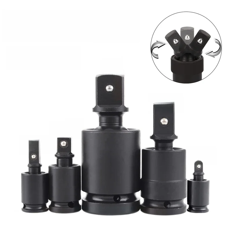 Drillforce Impact Joint universel 1/4 "3/8" 1/2 "3/4" 1 "entraînement 360 degrés chrome molybdène clé à cliquet adaptateur de douille