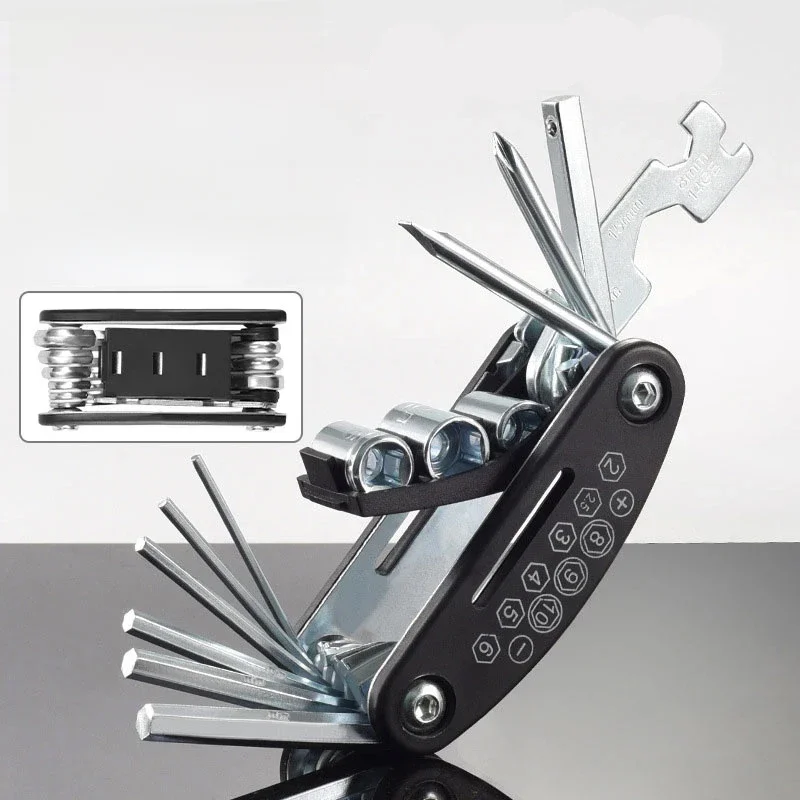 AliExpress Bicycle Multi-functional Repair Tool 16 in 1 Bike Multi Repair Tools Kit Hex Spoke Wrench