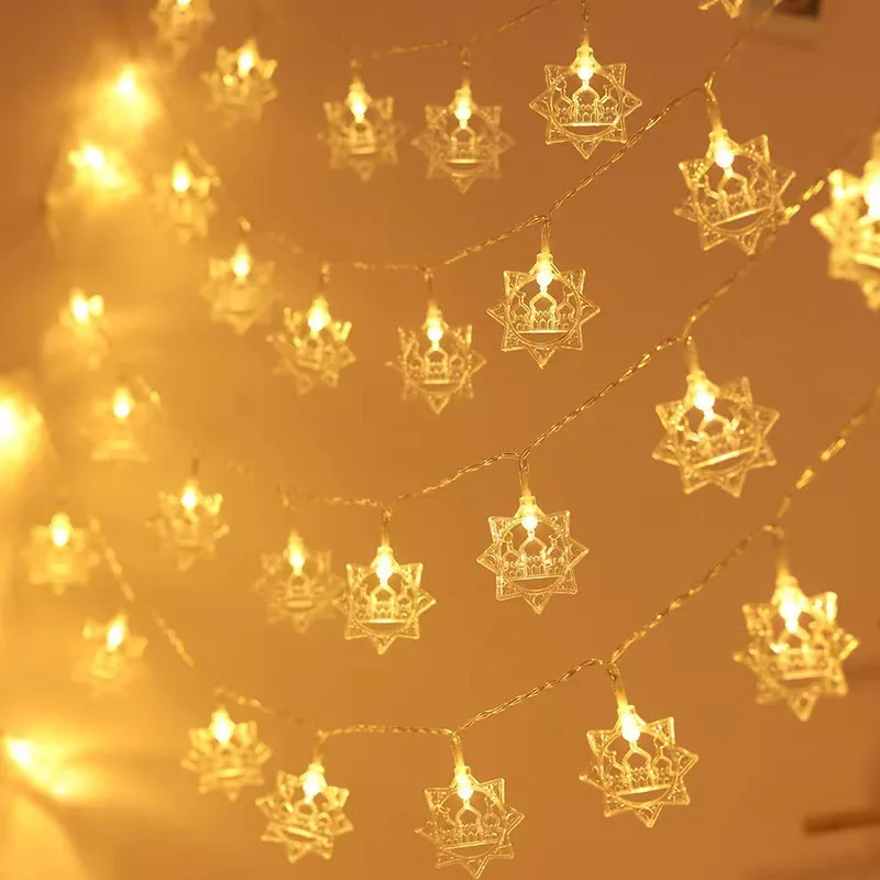 Star Moon Led String Light Ramadan Decoration For Home EID Mubarak Decor Islam Muslim Event Party Supplies Eid al-Fitr Decor