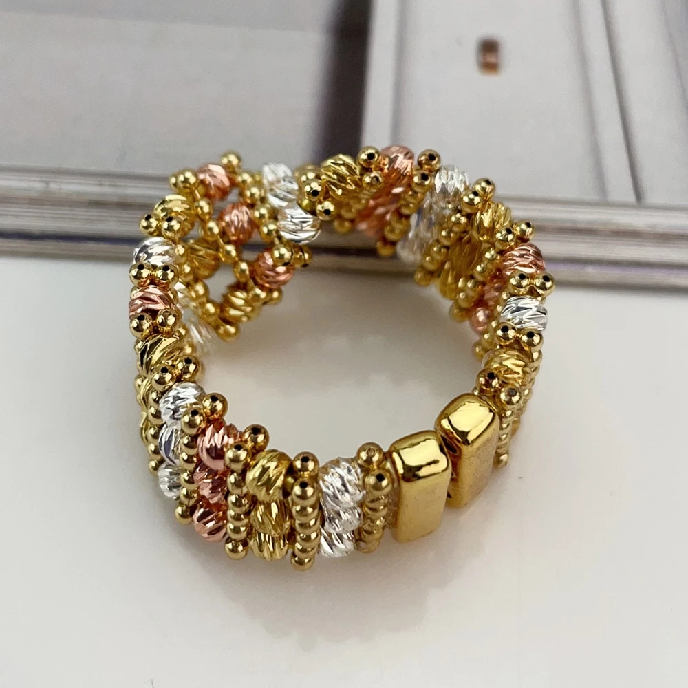 EMMA موضة دبي مطلية بالذهب الخرز القلائد أقراط خواتم مجموعات المجوهرات الجميلة للنساء هدايا مجوهرات حفلات الزفاف FHK21402