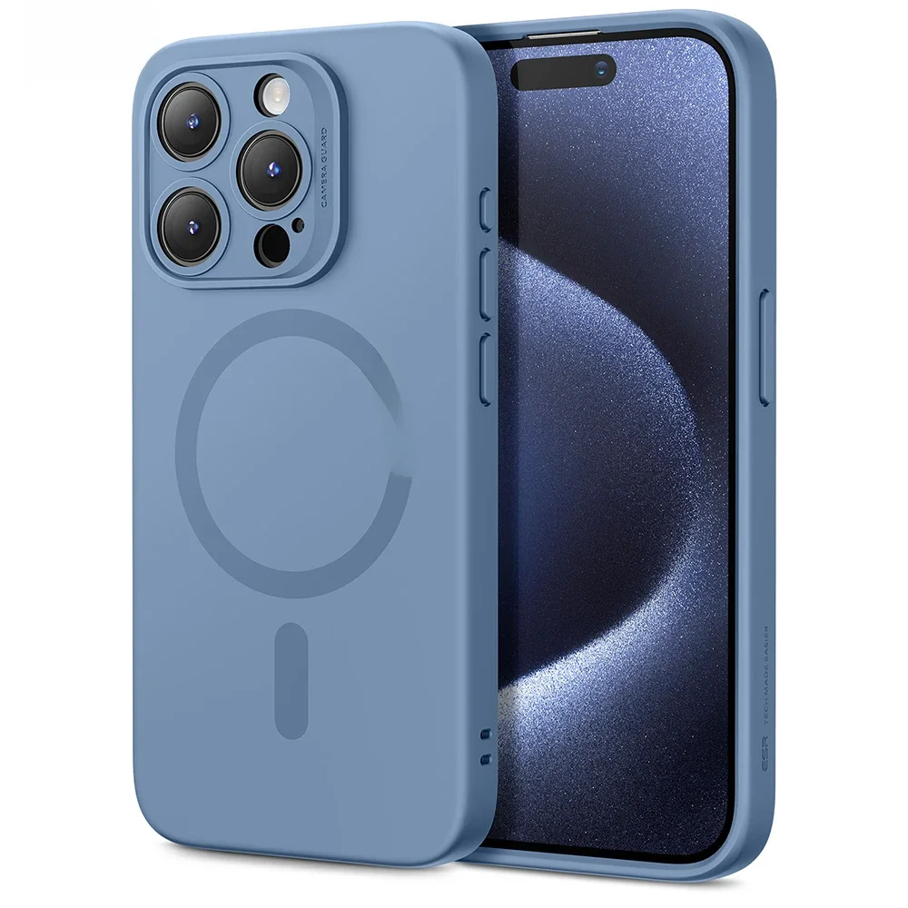 Esr für iphone 15 pro clound weiche magsafe hülle für iphone 15 pro max seidig glatte flüssige