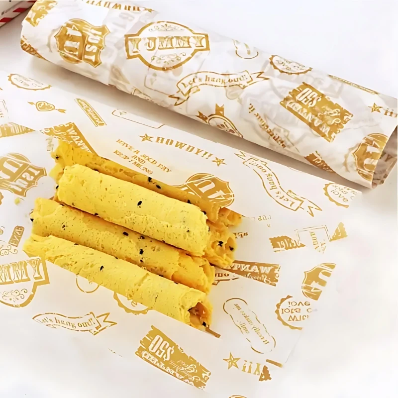 Envoltorios para sándwiches a prueba de grasa: hamburguesas, envoltorios para pollos, papel pergamino para alimentos, revestimientos para platos, desechables y compostables (Br