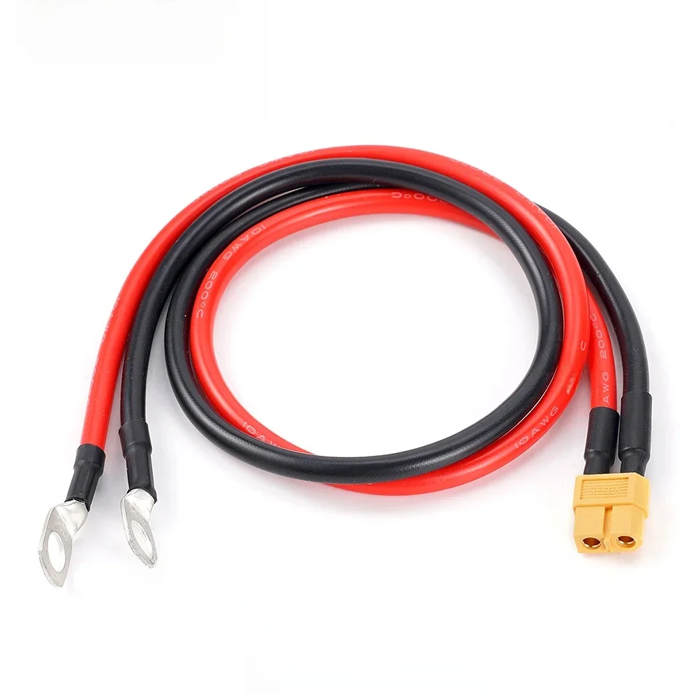 XT60 Buchse/Stecker auf M8 O Ring Öse Terminal Stecker Stecker Kabel 10AWG Ladegerät Seite Stromkabel für RC Lipo Batterie FPV Racing