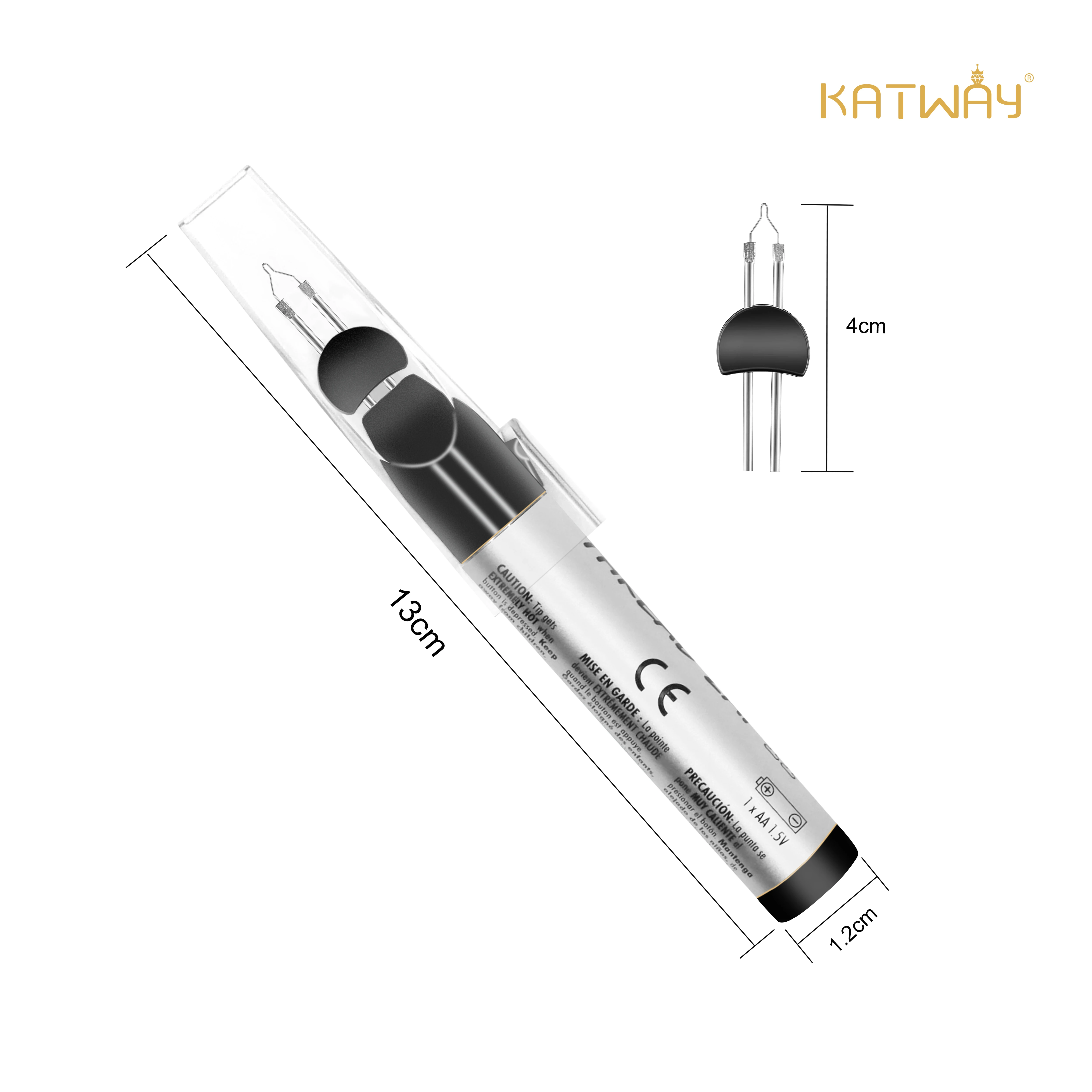 Katway-pluma para quemar cola de cera de soldadura Zap, crayón de fusión, costura de hilo, línea de rotura de hilo, costura a mano de cuero hecha a