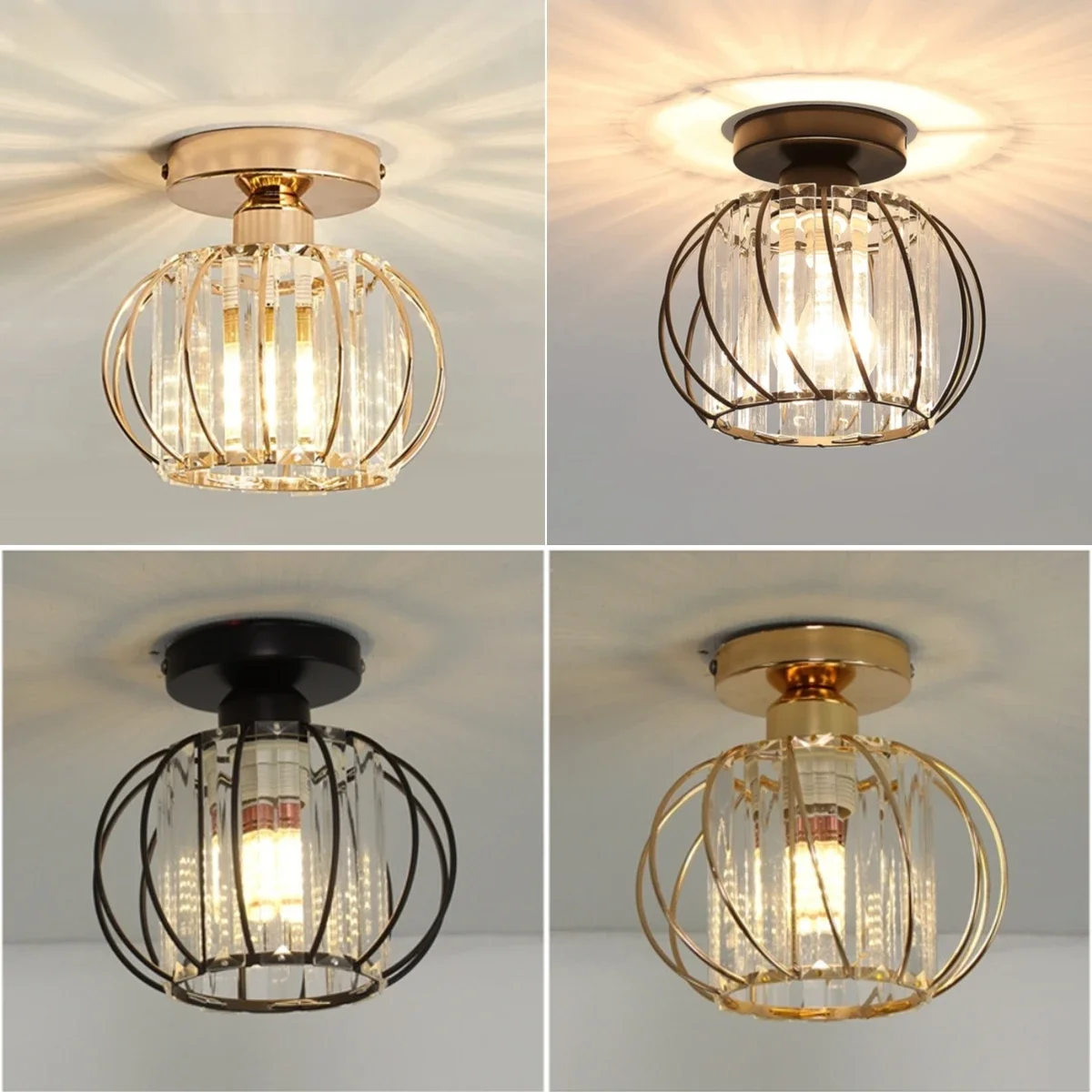 Moderno cristal nórdico luzes de teto, lâmpada interior, corredor, escadas, quarto, brilho, sala de