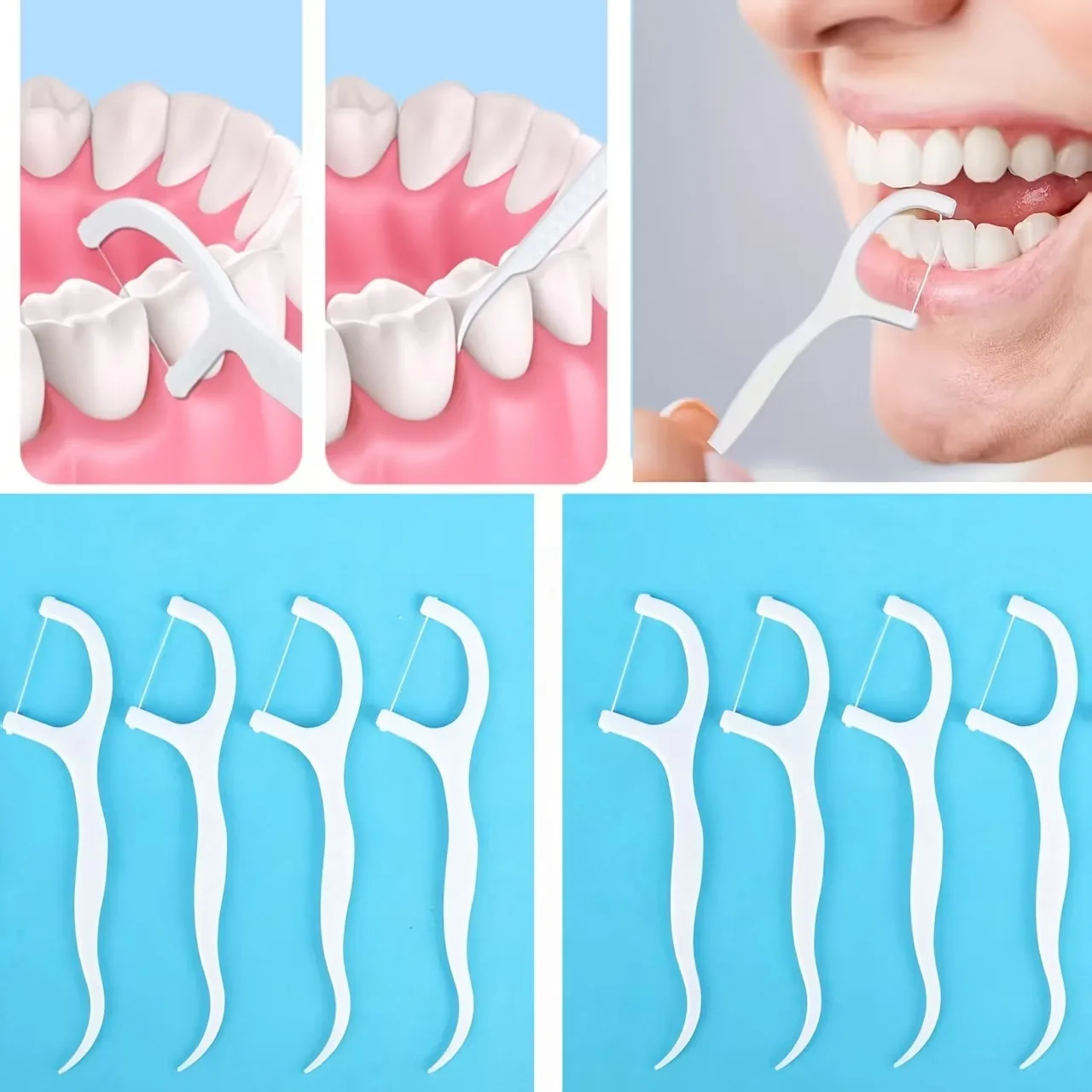 

108 dental floss set, deep cleaning dental floss, proper oral care, disposable dental floss, suitable for travel and daily life