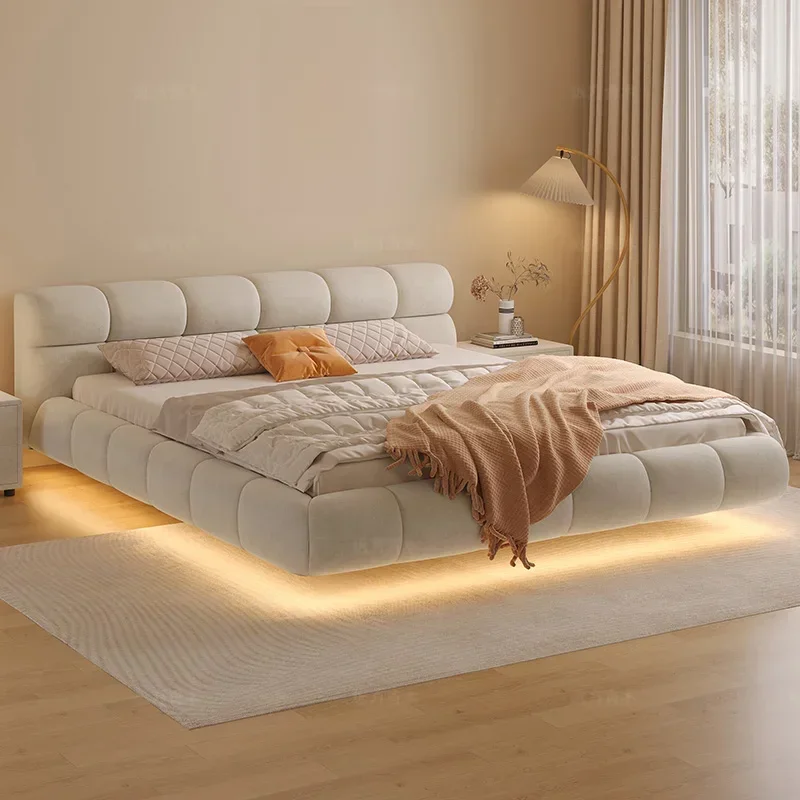 Nordic Schlafzimmer Paar Bett Königin billig moderne Luxus Schlafzimmer Bett Holz Lounge Cama