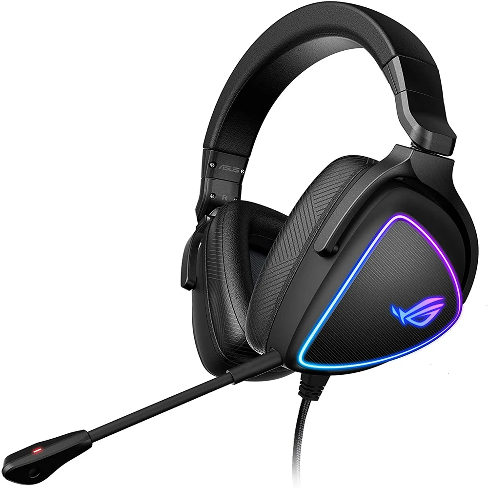 ASUS ROG Delta S Gaming Headset with USB-C | Ai Powered Noise-Canceling Microphone | Over-Ear Headphones for PC, Mac, Nintendo S