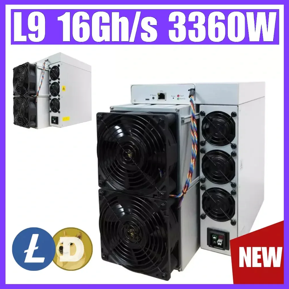 

WA BUY 2 GET 1 FREE NEW BITMAIN Antminer L9 16GH/S 3360W LTC & DOGE Coin Miner In Stock