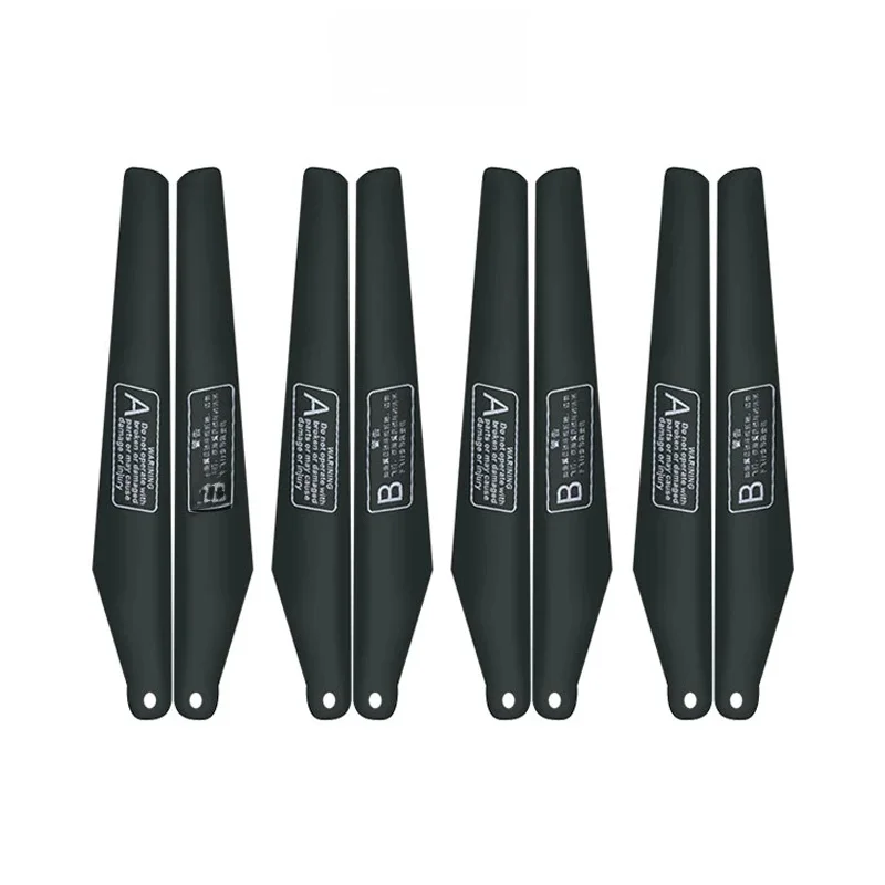 Hélice d'hélicoptère RC 9cm/10cm/15cm/16cm/17cm/24cm, pales de ventilateur, palette CW CCW noir A B, accessoires universels pour modèle d'avion, 8 pièces