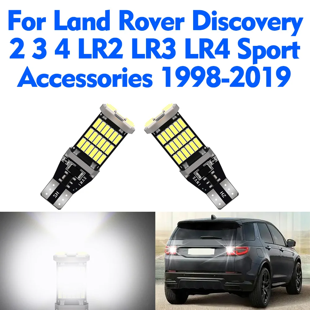 

2X Car LED Reverse Light For Land Rover Discovery 2 3 4 LR2 LR3 LR4 Sport Accessories 1998-2019 Backup Back up Lamp Super Bright
