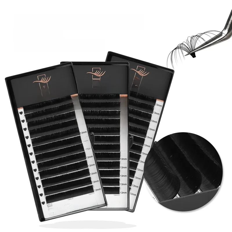 Winky Beauty Easy Fan rzęsy Mega sztuczne rzęsy taca 8-15mm wszystkie rozmiary Premium rzęsy z futra norek dostaw dla urody makijaż — zdjęcie 2