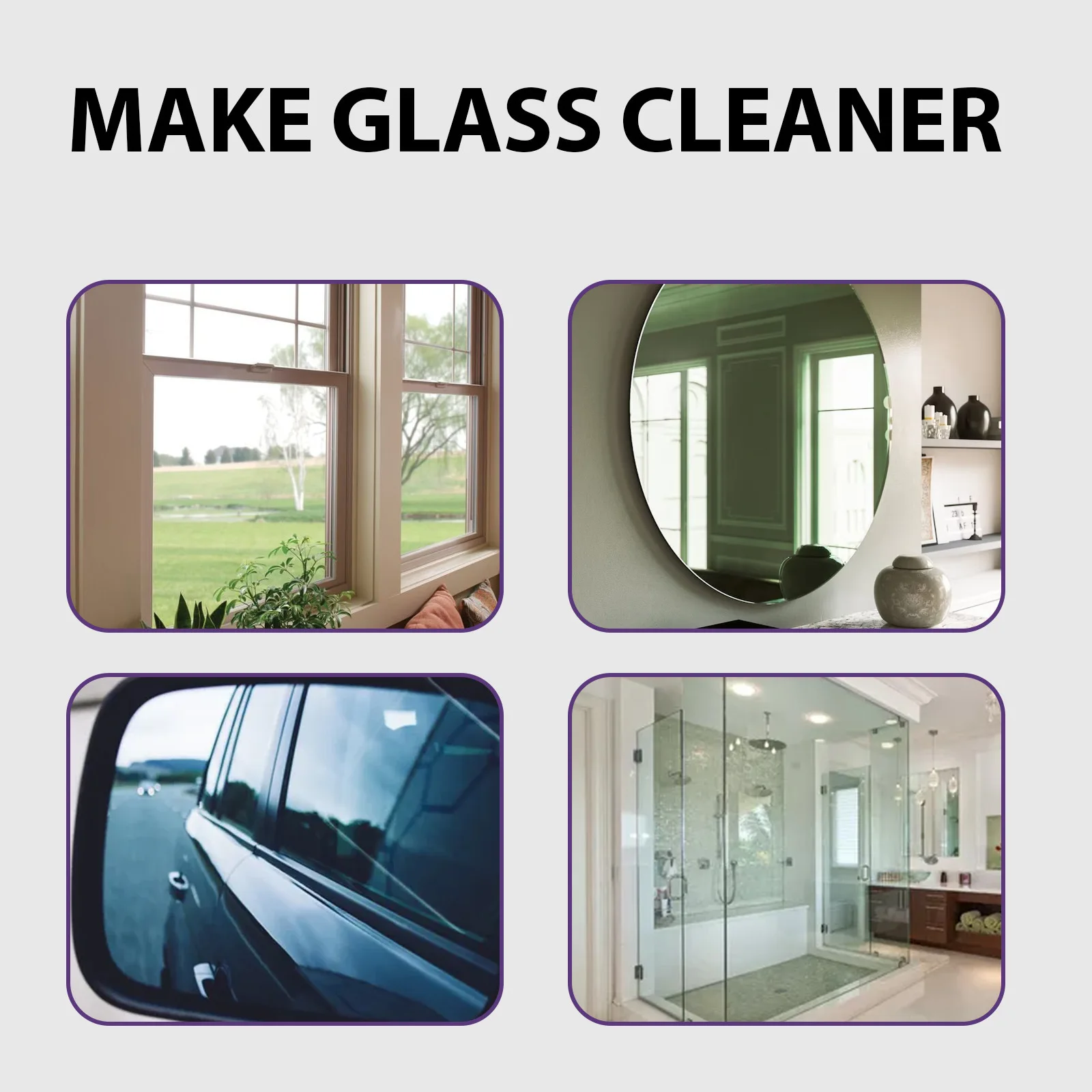 Glass Cleaning Spray Window Mirror Windshield Polishing Dirt Dust Oil Film Removal Water Spot Cleaner Anti Fog Glasses Cleaner