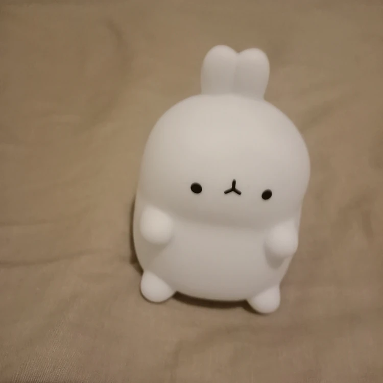 Rabbit Night Light Bedhead Bedroom LED Small Table Light Non Plug In Floor Stand Creative Atmosphere Night Light Decoration photo review