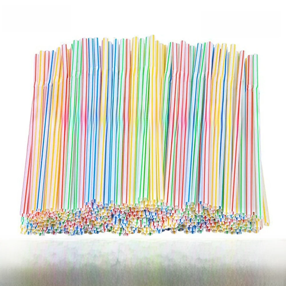 50/1000/3000 Stuks Kleurrijke Rietjes Rietjes Bar Melk Thee Party Bruiloft Keuken Woonaccessoires Drank Stro groothandel - afbeelding 2