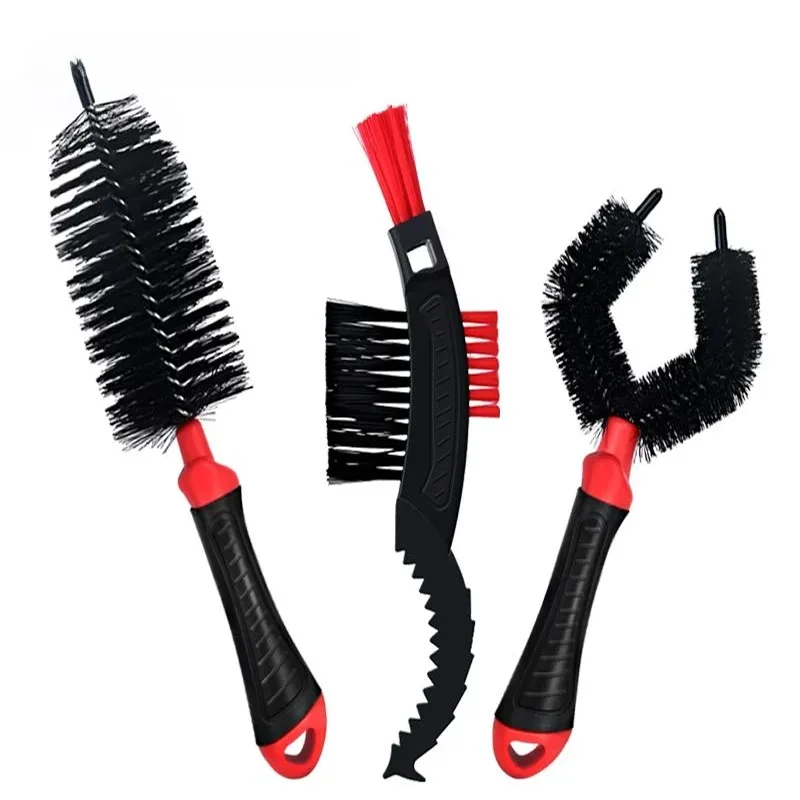 RIDERACE nettoyeur de chaîne de vélo outils d'entretien de vélos portables Kit de brosses de nettoyage de cyclisme Kit de lavage rapide d'épurateur de vélo vtt