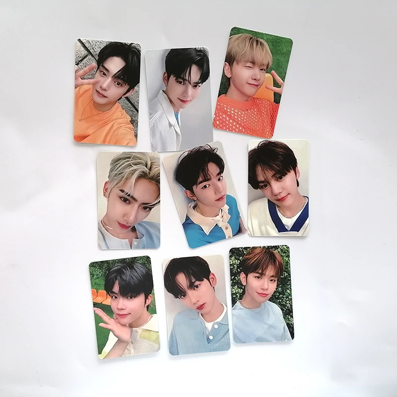 

9Pcs/Set KPOP Zerobaseone Bring Greeen Cute Photocards Zhanghao Yujin Jiwoong Two Sides Selifie LOMO Cards Fans Collection Gifts