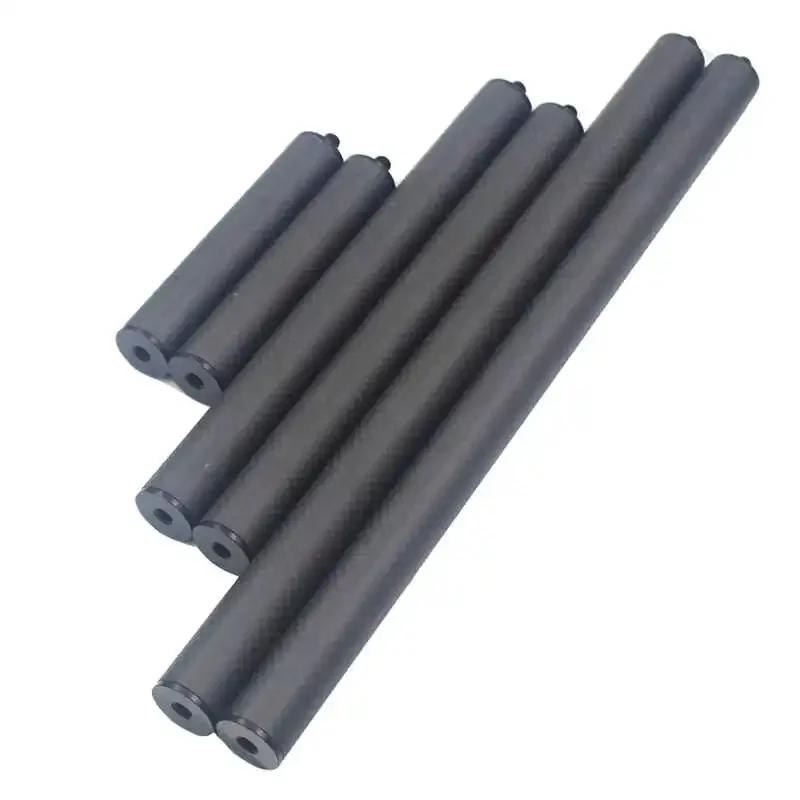 Tige d'extension en Fiber de carbone à vis de 1/4 pouces, support de photographie pour poteau d'appareil photo, diamètre 20mm, longueur 5cm à 50cm, 1 pièce