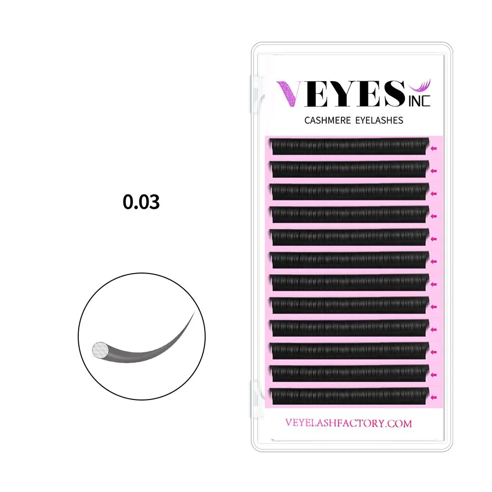 Veyes-Extensions de Cils en Cachemire, Faux Vison, Volume Individuel, Doux et Naturel, pour Maquillage