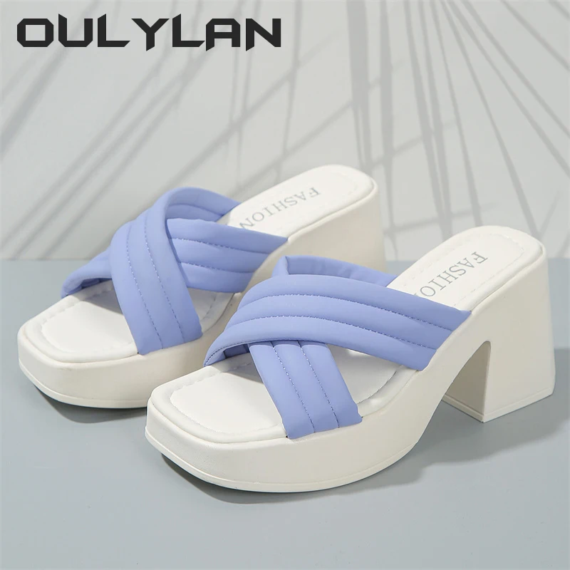 New Women Slippers Sandals 2024 Summer Fashion Beach Shoes Slingback Platform Flip Flops Trend Bohemian Slides