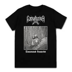 Poland Graveland  Band  Black Metal T Shirt Retro Men Women's 100% Cotton Casual Tops Short Sleeve O Neck Tees Classic Shirts