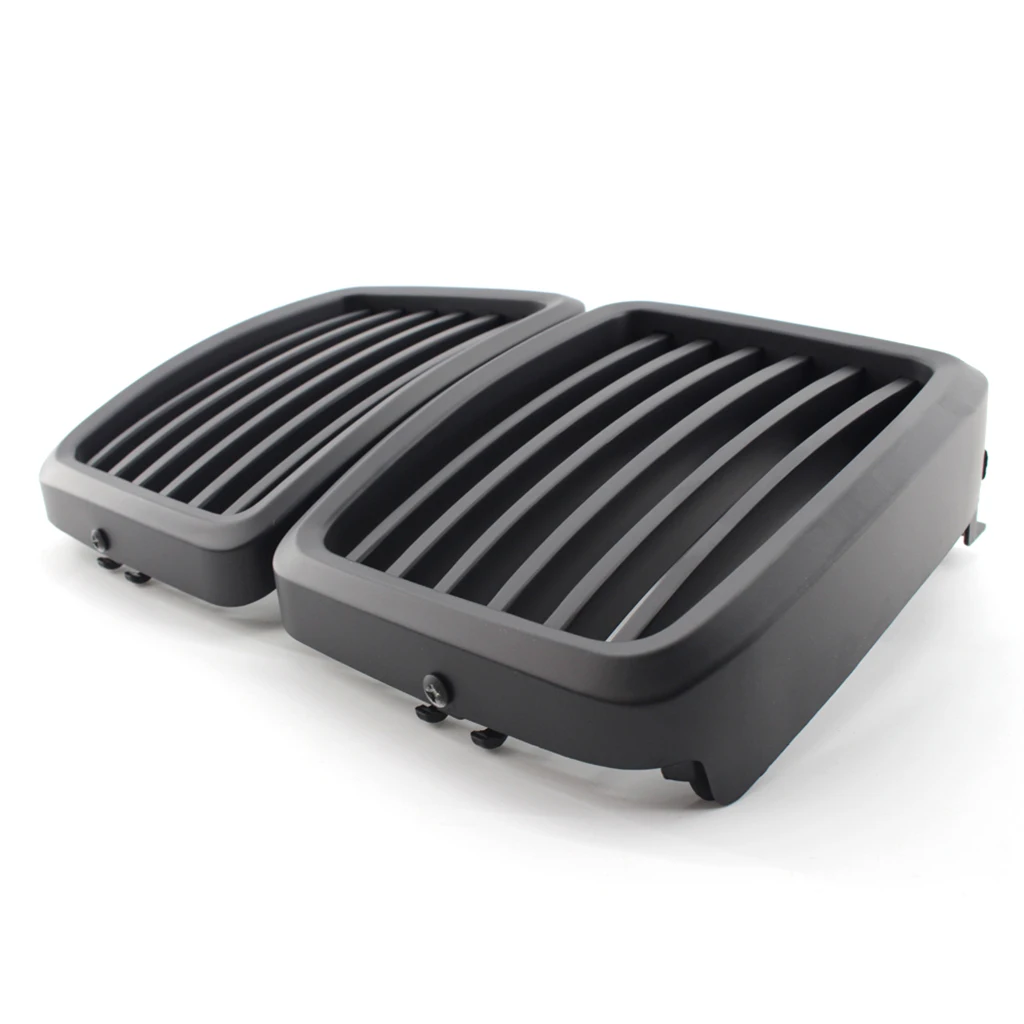 

2Pcs Bumper Grilles Left & Right Front Bumper Sport Grille Fit for BMW E30 318i 320i 325i 82-94 3Series Outdoor Car Chrome Grill