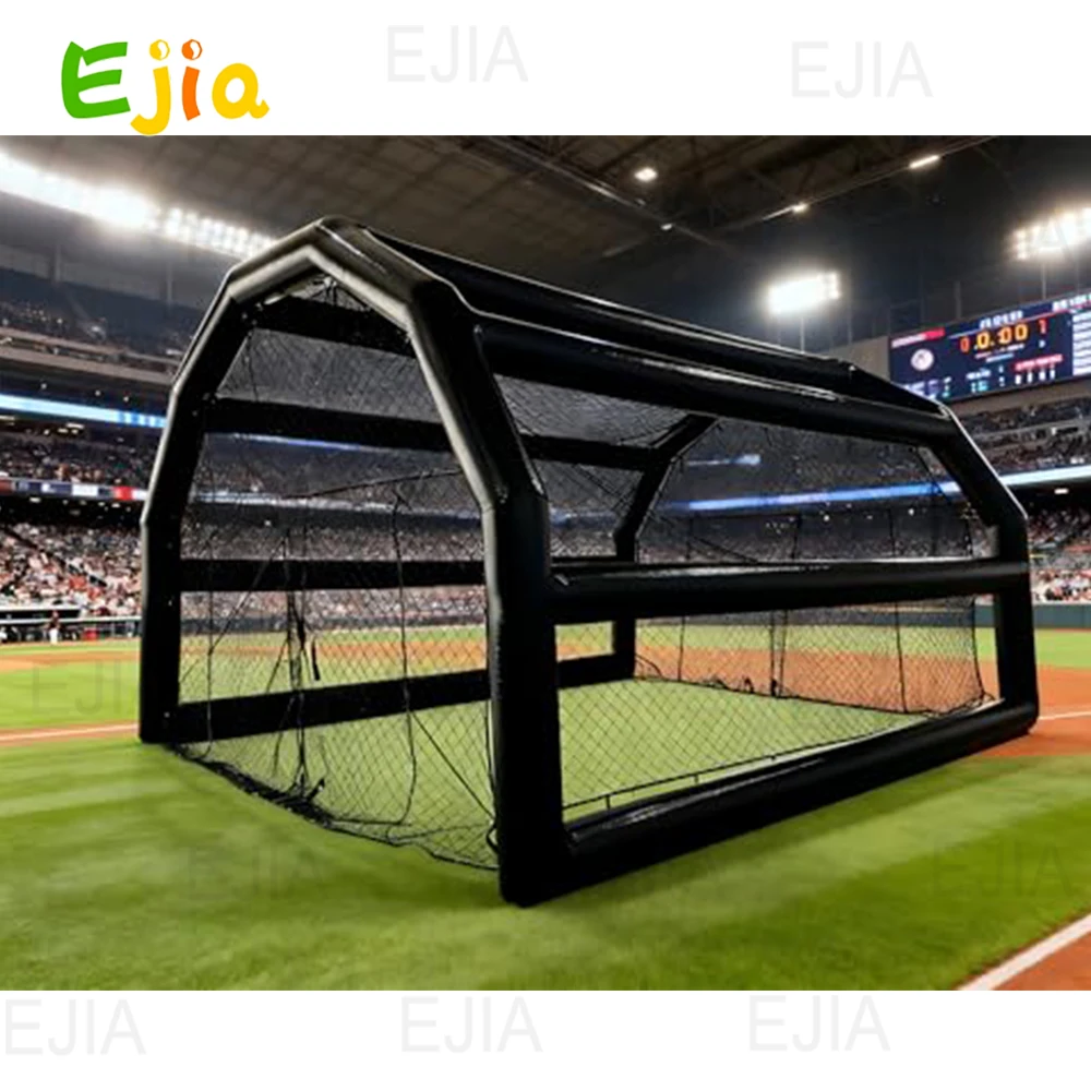 Inflatable Baseball Cage -Baseball Practice Cage PVC Durable Baseball Batting Cage, Softball Pitching Cage Practice Tent & Pump