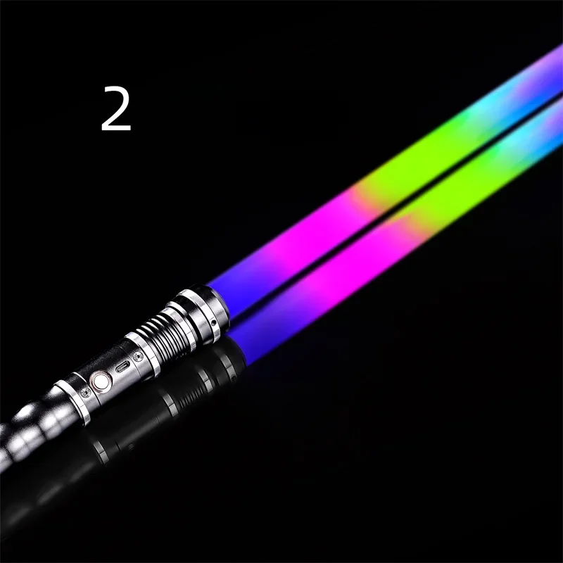 Reikirc 2 in 1 Lichtschwert 15 Farben 17 Pixel-Lichteffekte Verschiedene Soundeffekte Lichtschwert