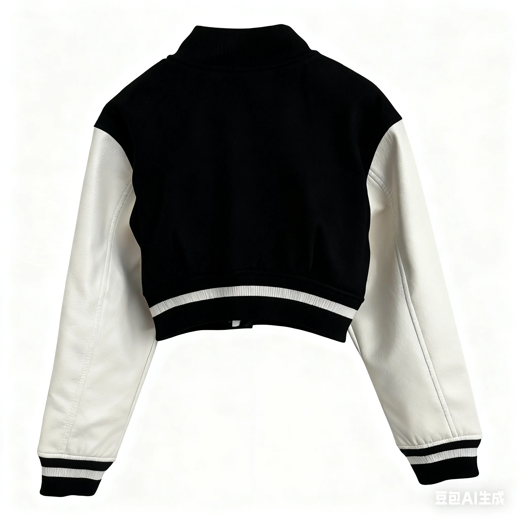 

Женская короткая куртка из искусственной кожи с длинными рукавами и вышитыми буквами, осень/зима 2025 SU171