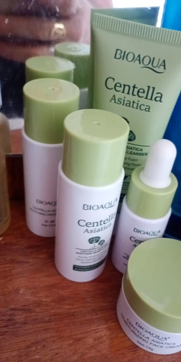 5pcs/set BIOAQUA Centella Asiatica Skin Care Sets Moisturizing Facial Cleanser Face Cream Serum Anti-Aging Facial Skin Care Kit photo review