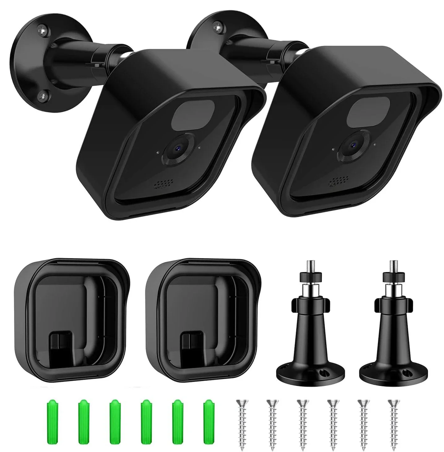 2-Pack Wall Mount Stand For Blink Outdoor Camera 3rd Gen Bracket Weatherproof Cover 360 Degree Adjustable For Blink Camera Mount