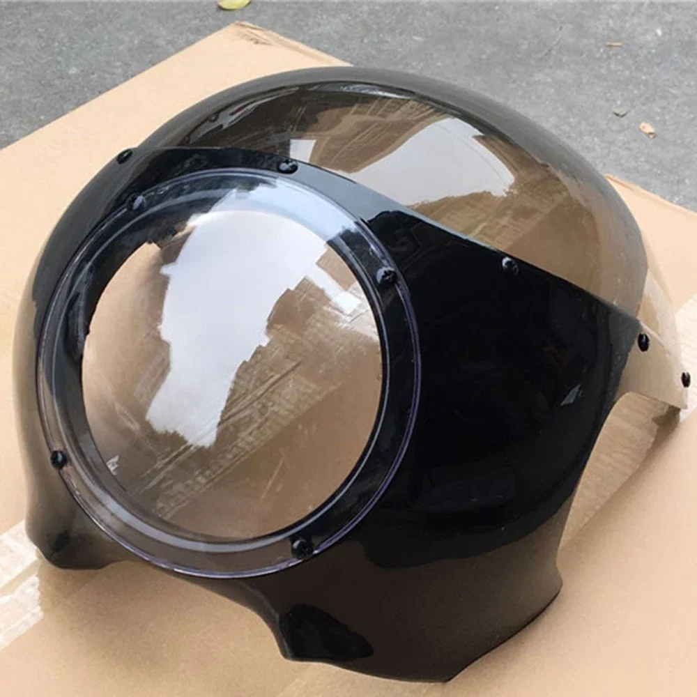 Motorrad 7 "Scheinwerfer Verkleidung Bildschirm Retro Cafe Racer Stil Universal Motorrad Scheinwerfer Verkleidung Abdeckung