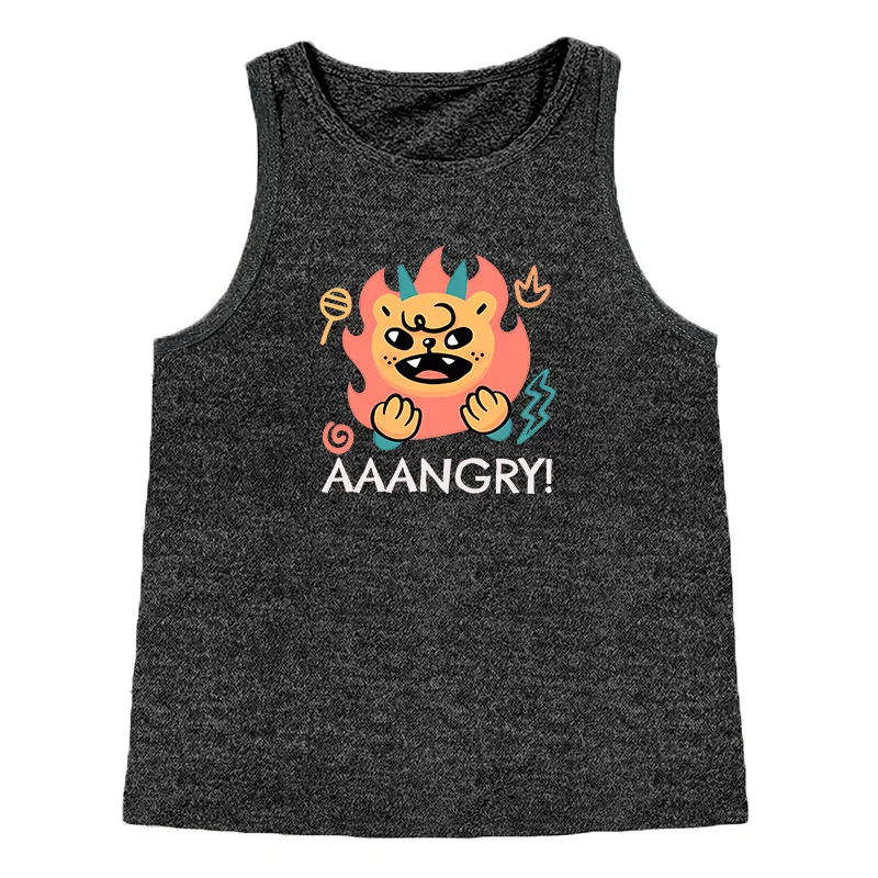 Figure Aaangry  Vulcan Fashion Women's Safety Tank Top Loose O Neck Sleeveless Casual Women's Tank Top