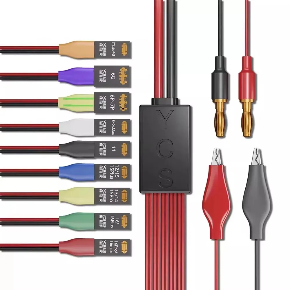 YCS-D01 Charging Boot DC Power Detection Cable For iP 6-16 Pro Max Battery Clip Motherboard Testing Opening Cable Tool