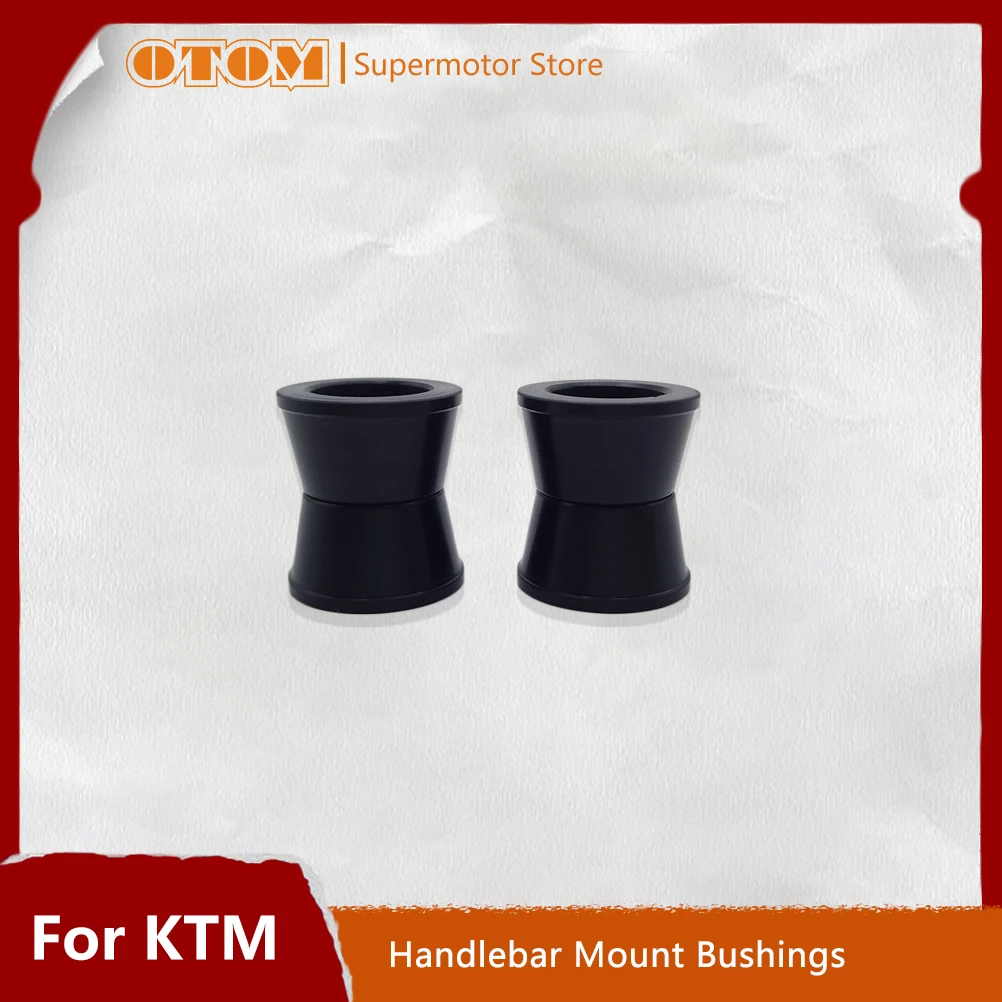 OTOM Motorcycle Handlebar Mount Bushings High Strength Buffer Black Direction Column Rubber Sleeve For KTM HUSQVARNA SXF XCF TC